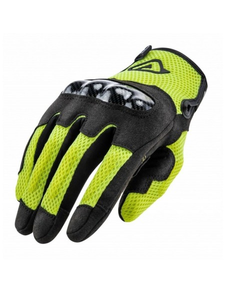 Guantes Acerbis Ce Ramsey My Vented Negro/Amarillo Flúor