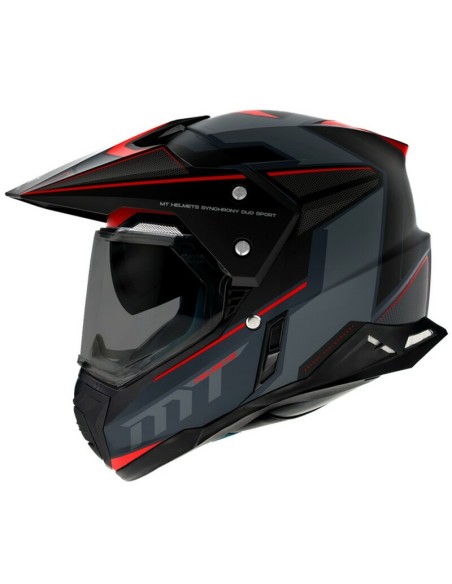Casco MT Synchrony Duosport SV Patrol Matt Rojo