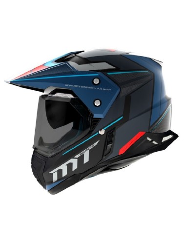 Casco MT Synchrony Duosport SV Patrol Matt Azul