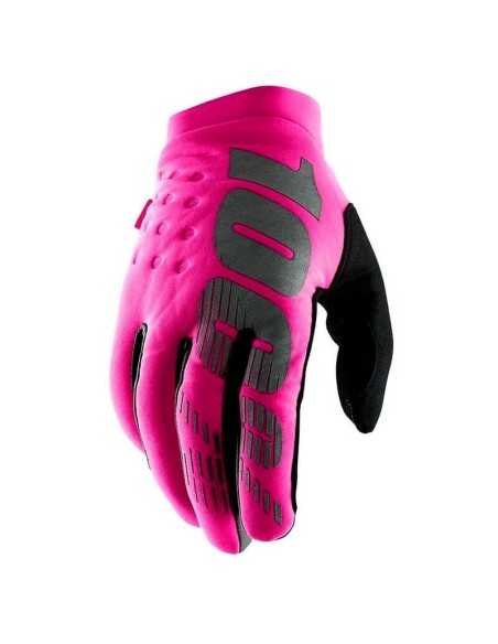Guantes Mujer 100% Brisker Rosa/Negro