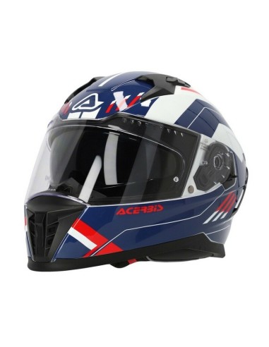 Casco Acerbis X-WAY Graphic Blanco/Azul/Rojo