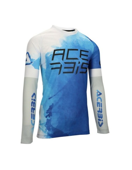 Jersey Acerbis MX J-Windy Vented Watermark Azul/Blanco
