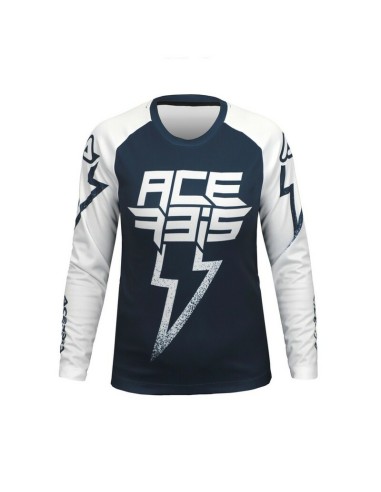 Jersey Infantil Acerbis MX J-Kid Blizzard Azul/Blanco