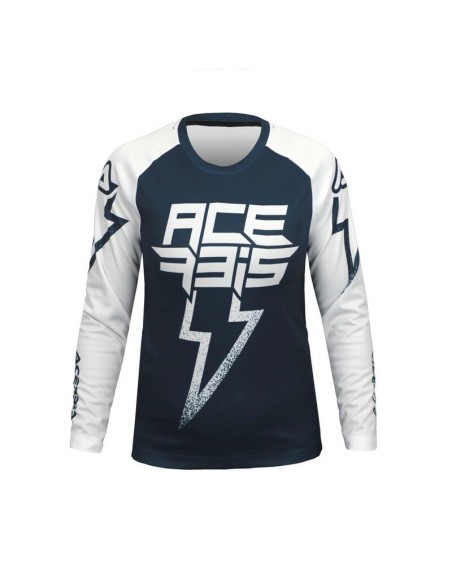 Jersey Infantil Acerbis MX J-Kid Blizzard Azul/Blanco