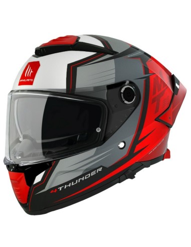 Casco MT Thunder 4 SV Pental Matt Rojo