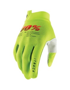 Guantes 100% Itrack Amarillo Fluor
