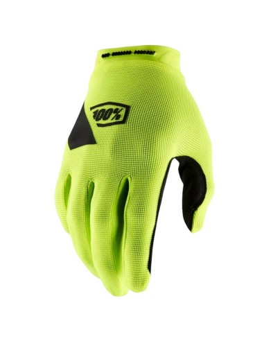 Guantes 100% Ridecamp Amarillo Flúor