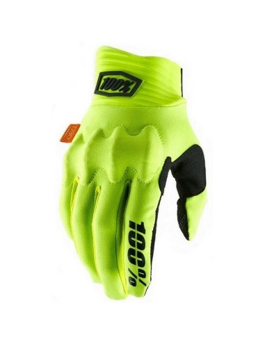 Guantes 100% Cognito Amarillo Fluor/Negro