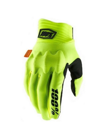 Guantes 100% Cognito Amarillo Fluor/Negro