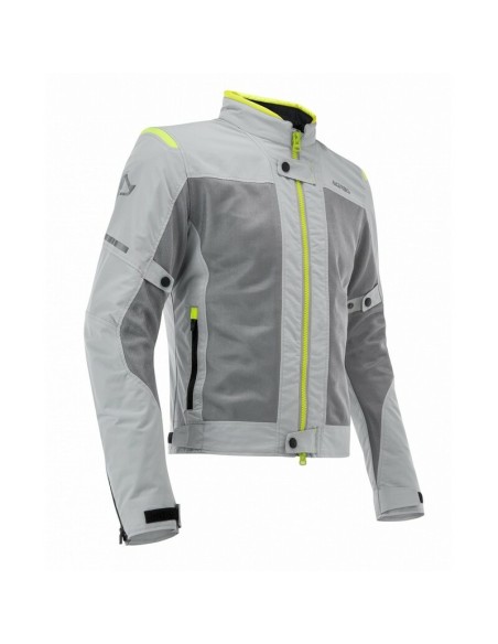 Chaqueta Mujer Acerbis CE Ramsey My Vented 2.0 Gris/Amarillo Flúor
