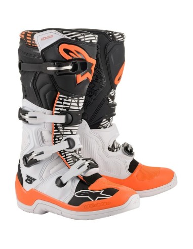 Botas Alpinestars Tech 5 Blanco/Negro/Naranja
