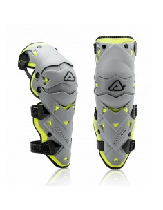 Rodilleras Acerbis Impact Evo 3.0 Gris/Amarillo Flúor