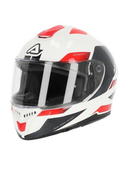 Casco Acerbis Krapon 22-06 Blanco/Rojo