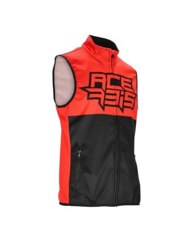 Chaleco Acerbis Softshell MX Linear Negro/Rojo