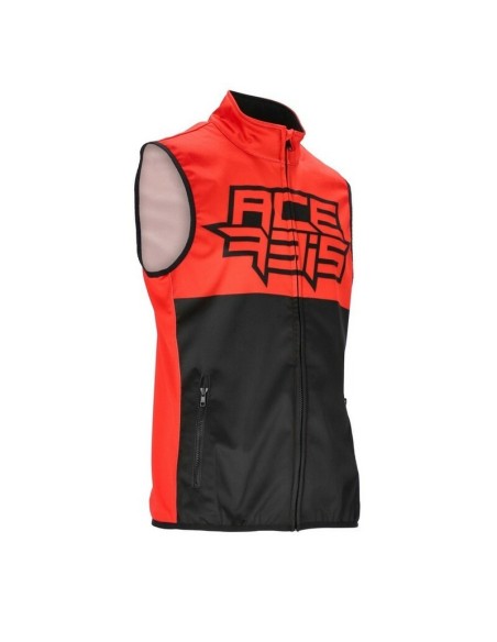 Chaleco Acerbis Softshell MX Linear Negro/Rojo