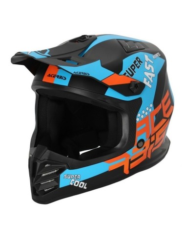 Casco Infantil Acerbis Profile Negro/Naranja