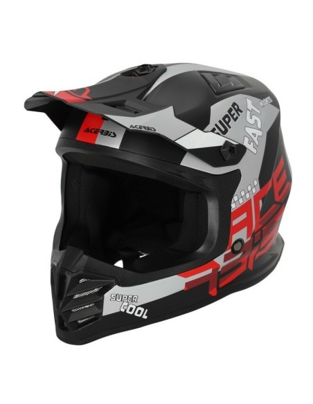 Casco Infantil Acerbis Profile Negro/Rojo