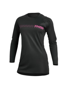 Jersey Mujer Thor Sector Mininal Negro/Rosa