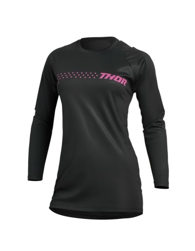 Jersey Mujer Thor Sector Mininal Negro/Rosa