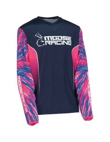 Jersey Infantil Moose Racing Agroid Rosa/Azul