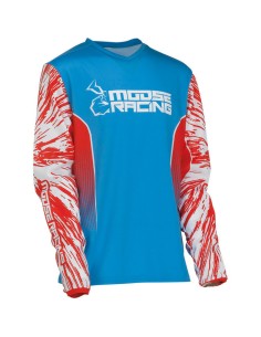 Jersey Infantil Moose Racing Agroid Rojo/Blanco/Azul