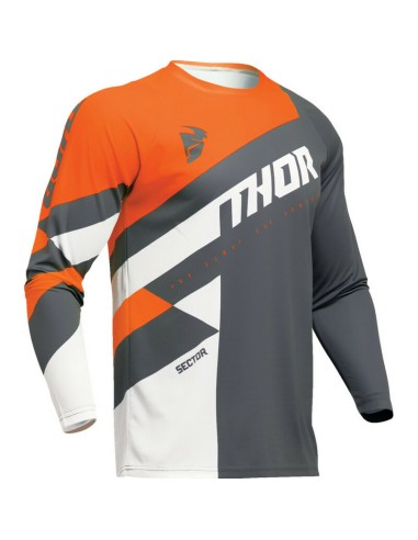 Jersey Infantil Thor Sector Checker Gris/Naranja