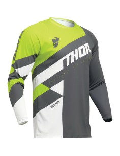 Jersey Infantil Thor Sector Checker Gris/Amarillo Fluo