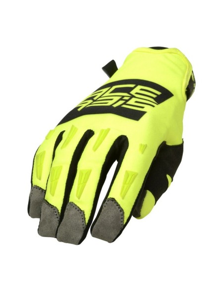 Guantes Acerbis MX-WP Homologado Negro/Amarillo Flúor