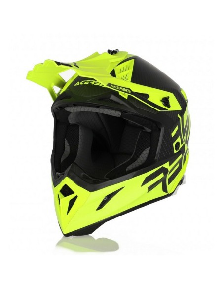 Casco Acerbis Steel Carbon Amarillo Fluo
