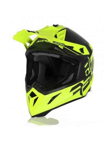 Casco Acerbis Steel Carbon Amarillo Fluo