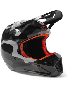 Casco Infantil Fox V1 BNKR Camuflaje Gris