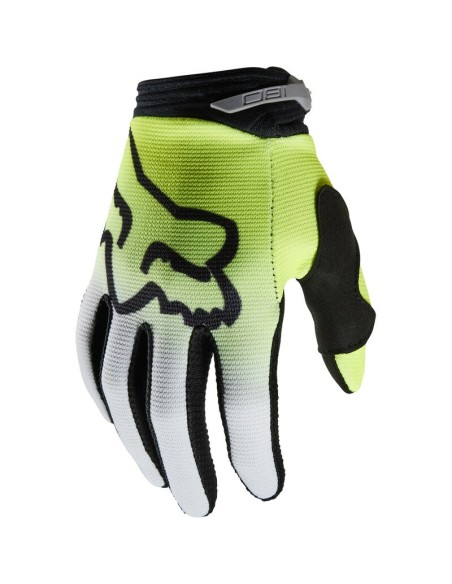 Guantes Infantiles Fox 180 Toxsyk Amarillo Fluo