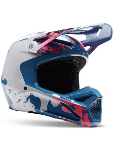 Casco Infantil Fox V1 Morphic Azul/Rosa