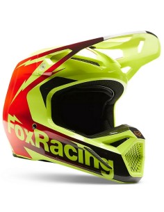 Casco Infantil Fox V1 Statk Rojo/Amarillo