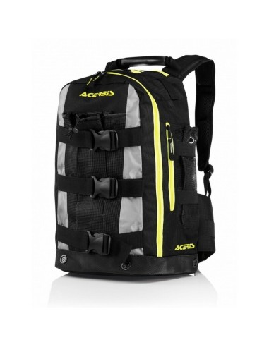 Mochila Acerbis Shadow 38 L Negro/Amarillo Fluo