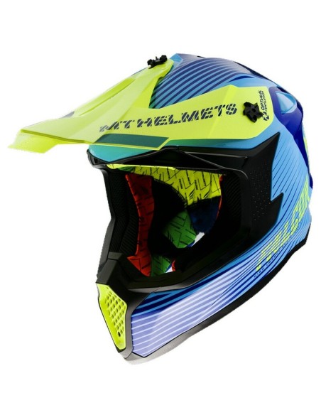 Casco MT Falcon System Gloss Amarillo Fluor