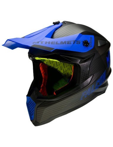 Casco MT Falcon System Matt Negro/Azul