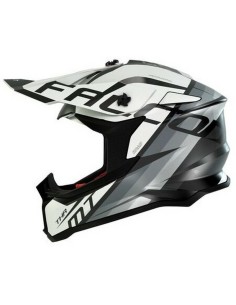 Casco MT Falcon THR Matt Negro/Blanco/Gris