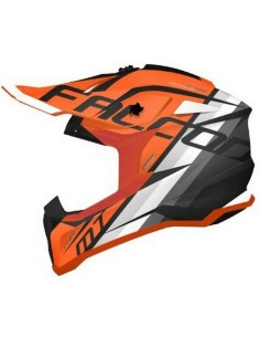 Casco MT Falcon THR Matt Naranja/Blanco/Negro
