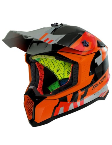 Casco MT Falcon Arya Matt Naranja