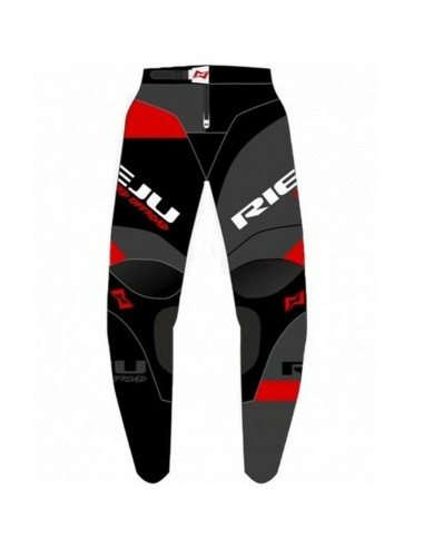 Pantalón Rieju Hard Negro/Gris/Rojo