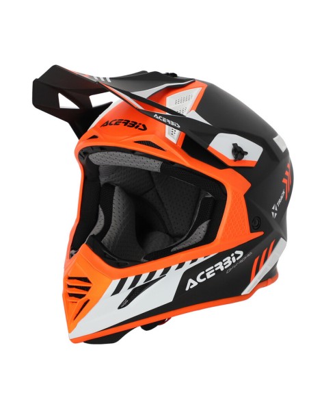 Casco Acerbis X-Track MIPS Negro/Naranja Fluo