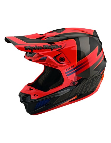 Casco Troy Lee Designs SE5 ECE Carbon Rojo
