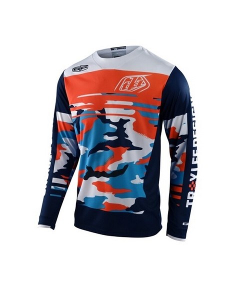 Jersey Troy Lee Designs GP Formula Camuflaje Azul
