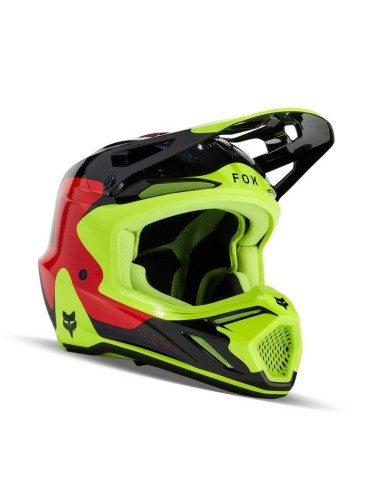 Casco Fox V3 Revise Rojo/Amarillo