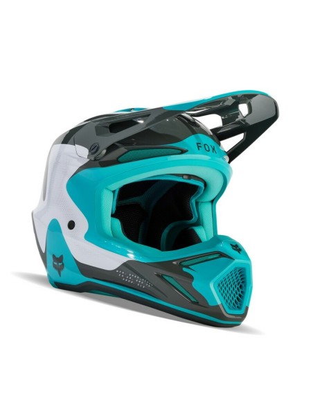 Casco Fox V3 Revise Turquesa