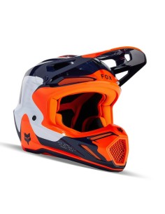 Casco Fox V3 Revise Azul Marino/Naranja