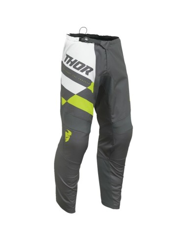 Pantalón Infantil Thor Sector Checker Gris/Amarillo Fluo