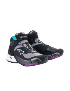 Zapatillas Mujer Alpinestars Stella CR-X Drystar® Negro/Gris/Turquesa