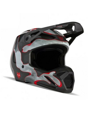 Casco Infantil Fox V1 Atlas Gris/Rojo